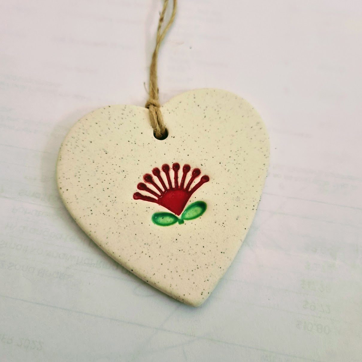 Christmas Pohutakawa Hearts