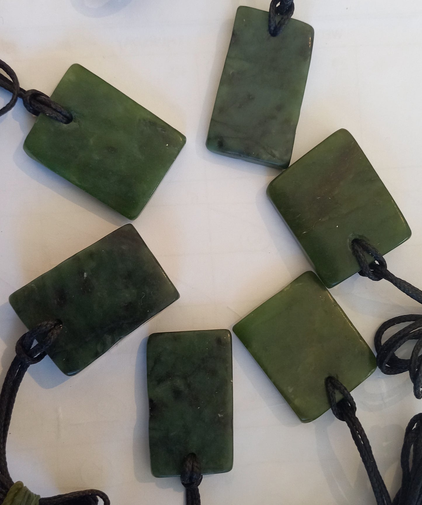 Off pieces pounamu
