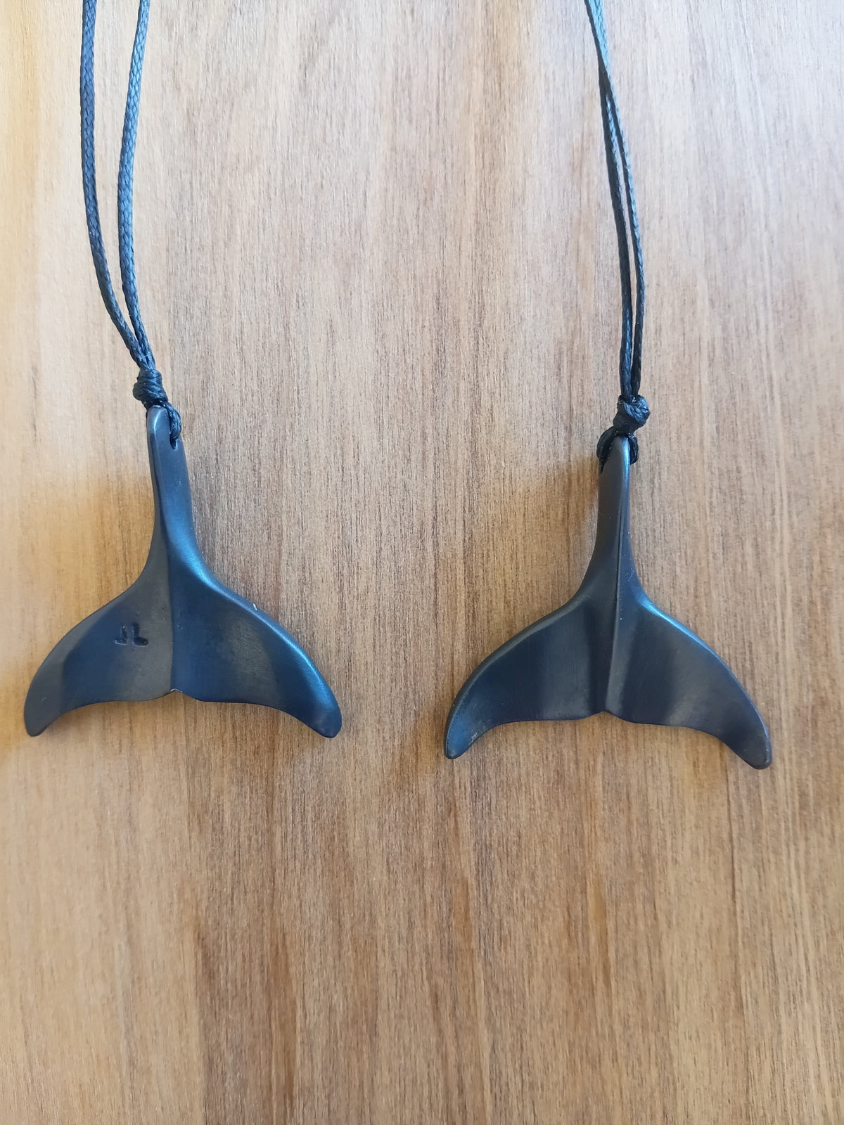 Bronze Large Whale Tail necklace