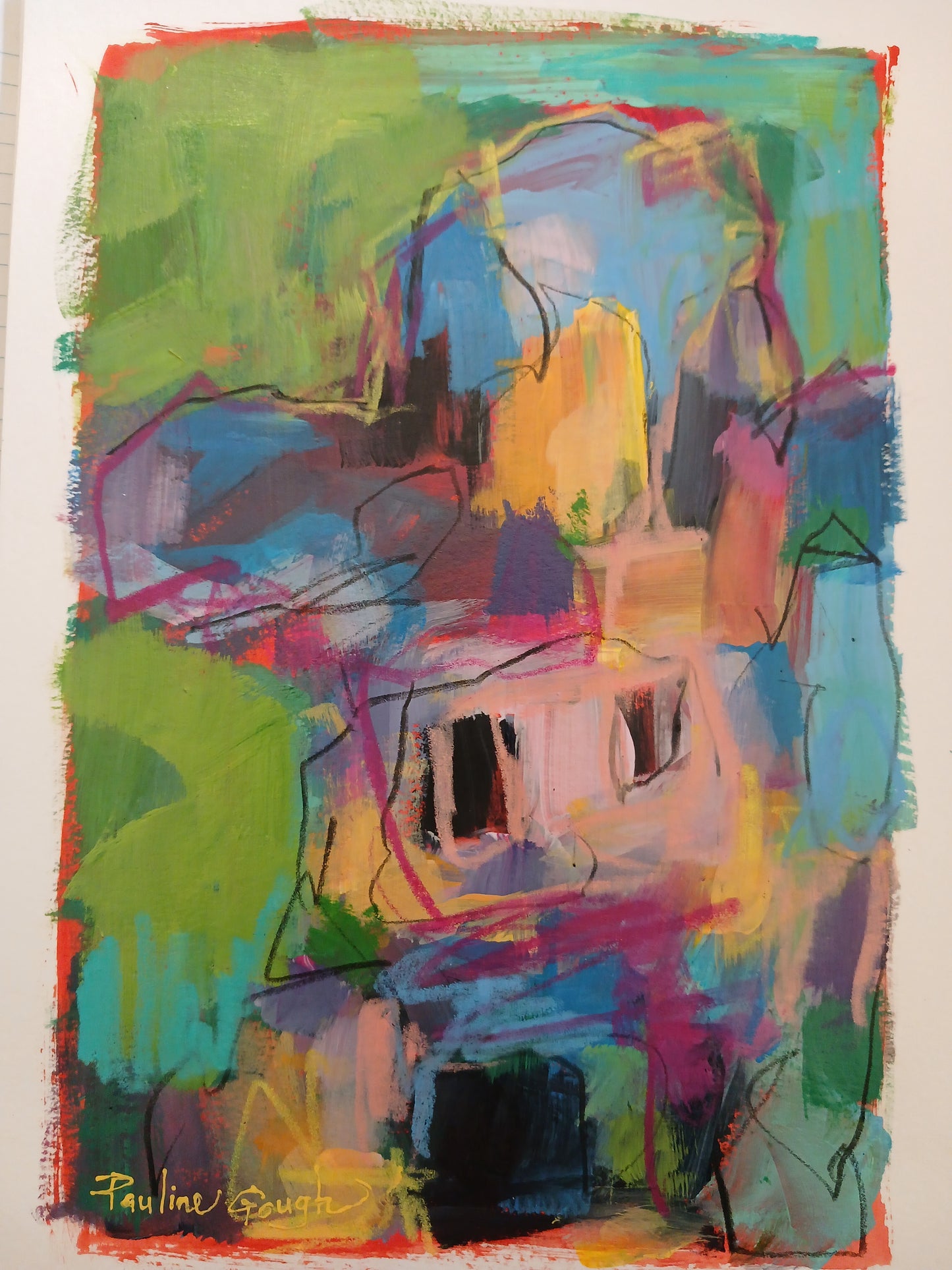 A4 Original Painting-Erica