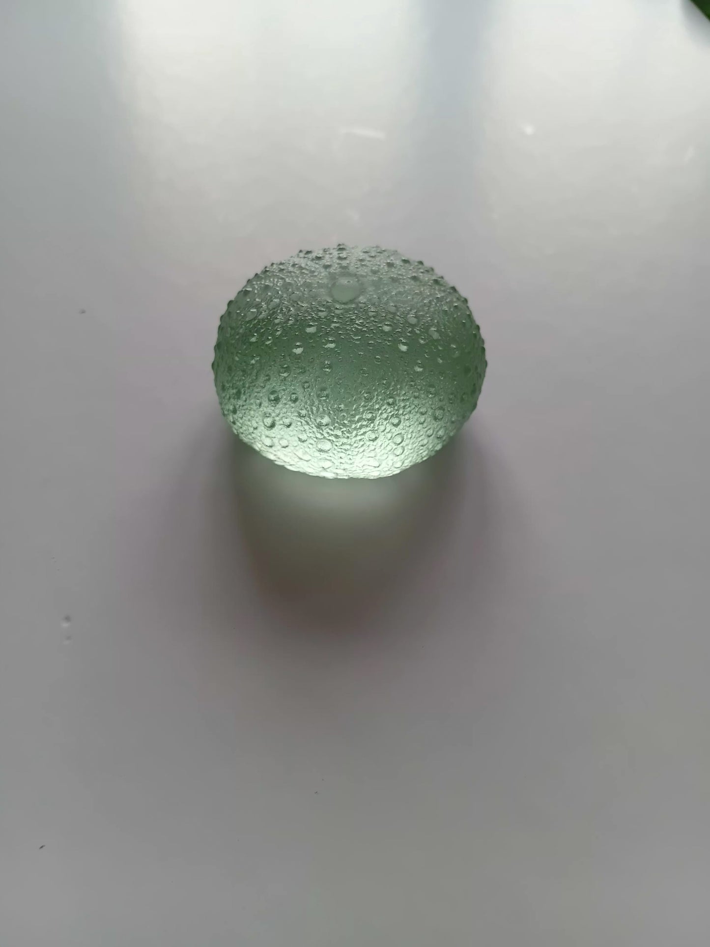 Meduim Glass Urchin -Pale Emerald 47mm