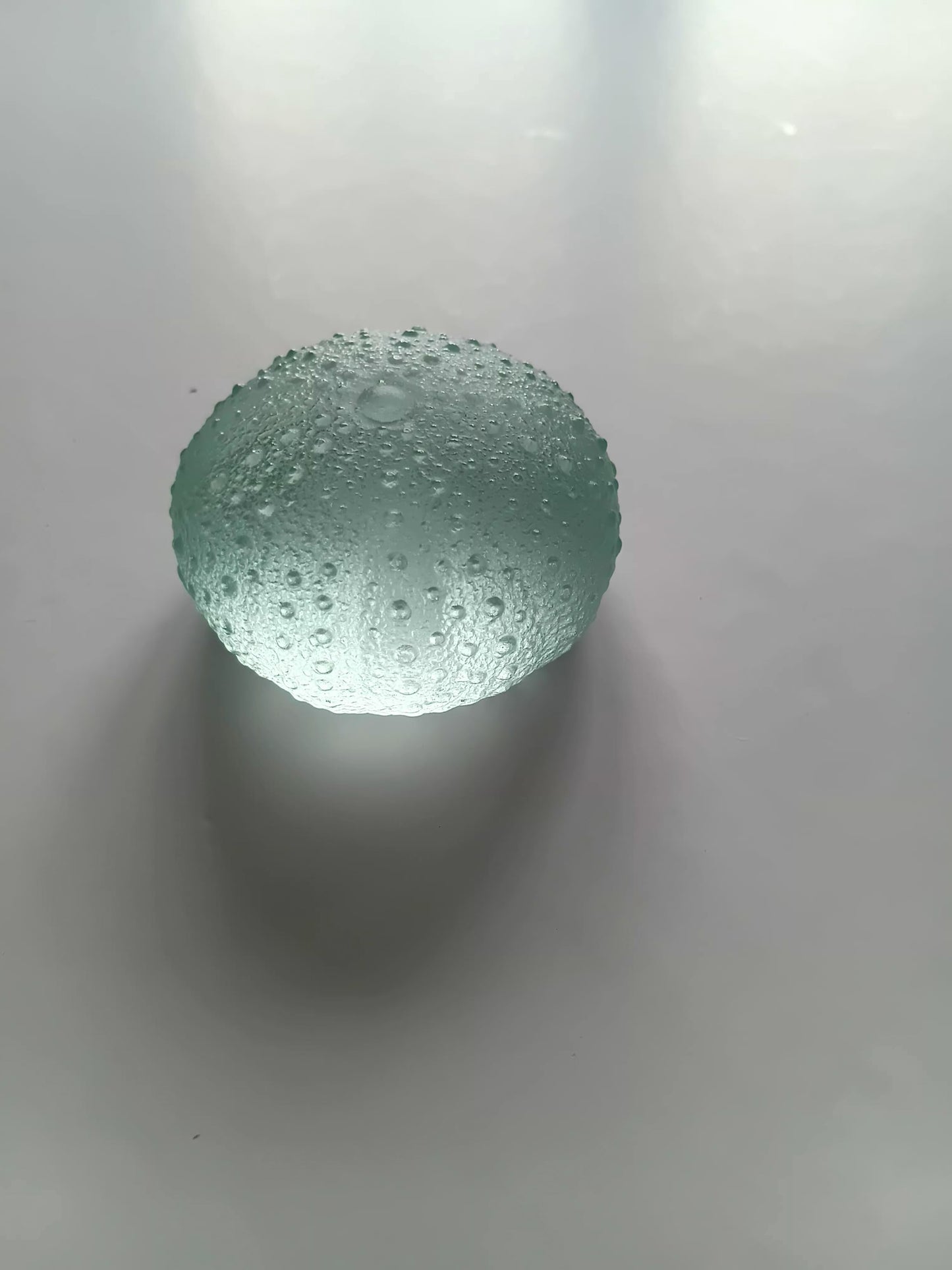 Large Glass Urchin -Pale Blue Copper 52mm