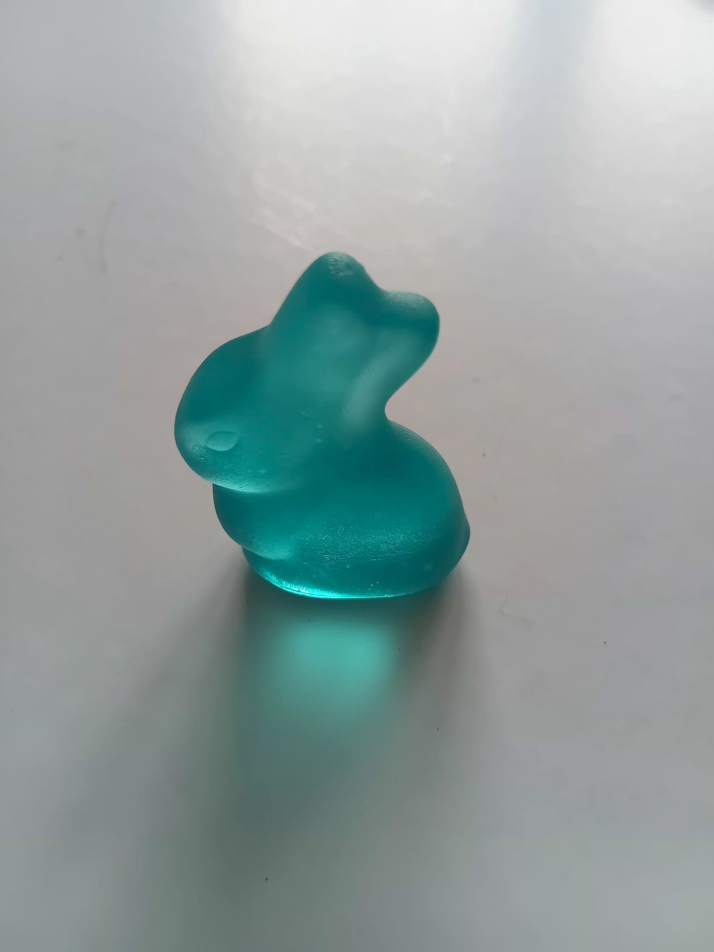 Glass Tiny Bunny Copper Bue