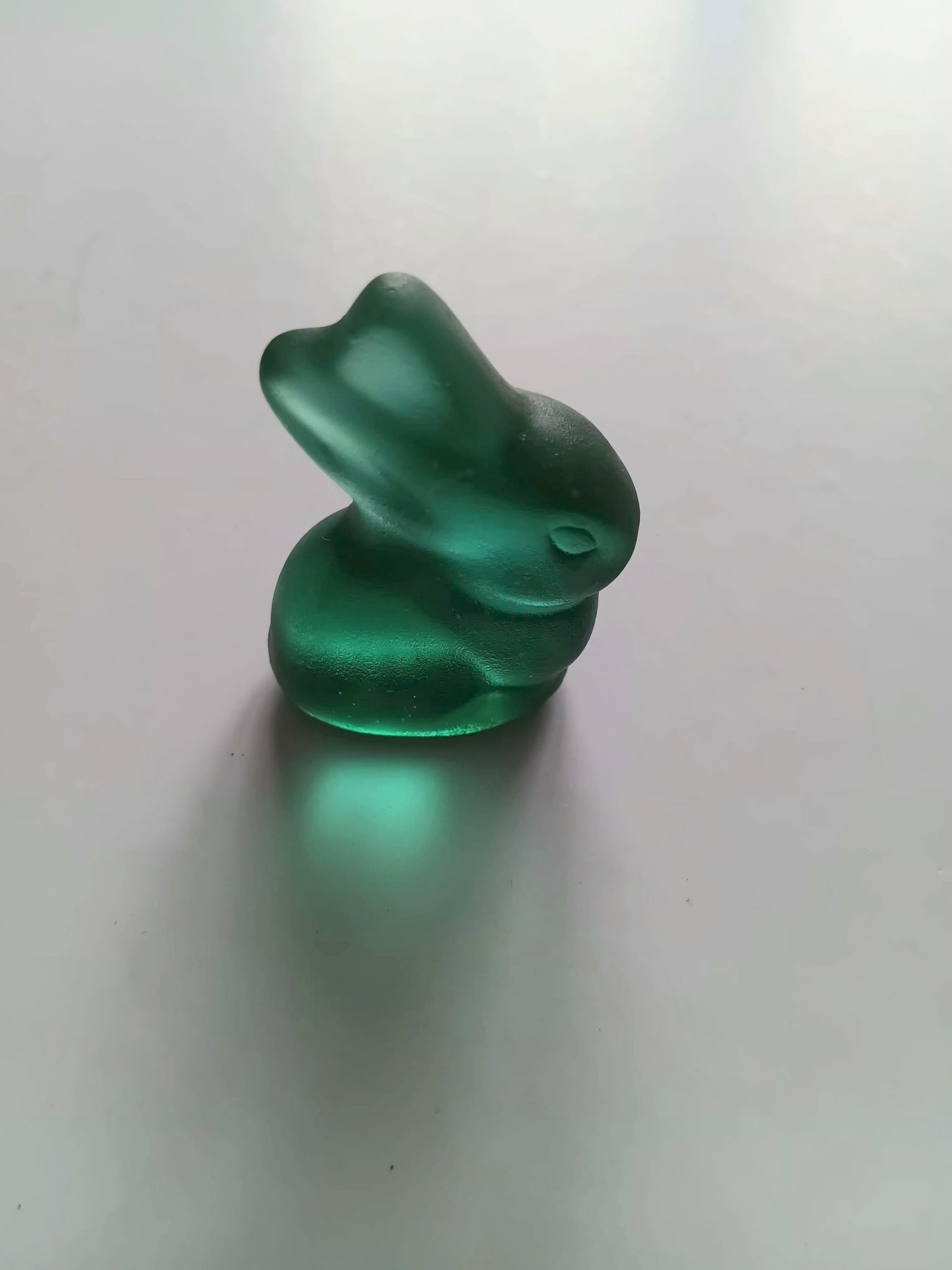 Glass Tiny Bunny Emerald