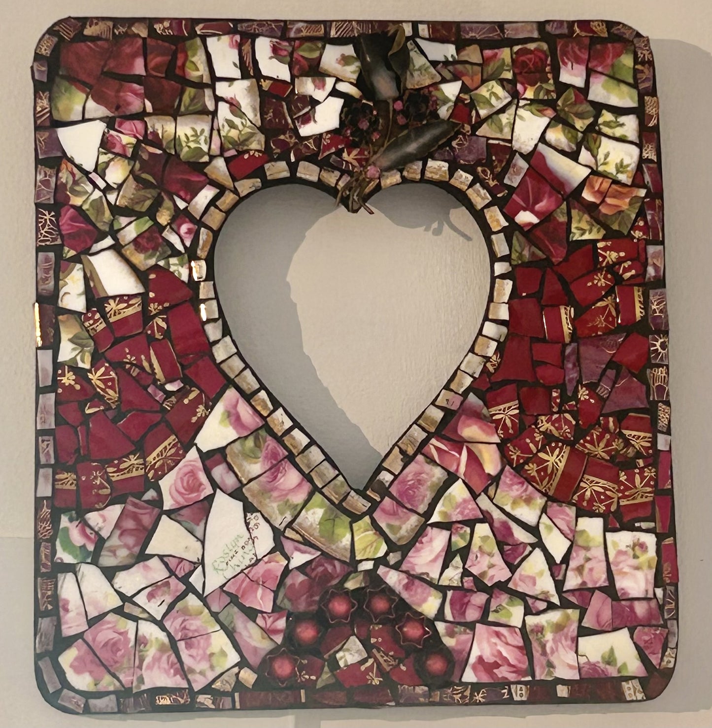 Open Heart in Old Roses