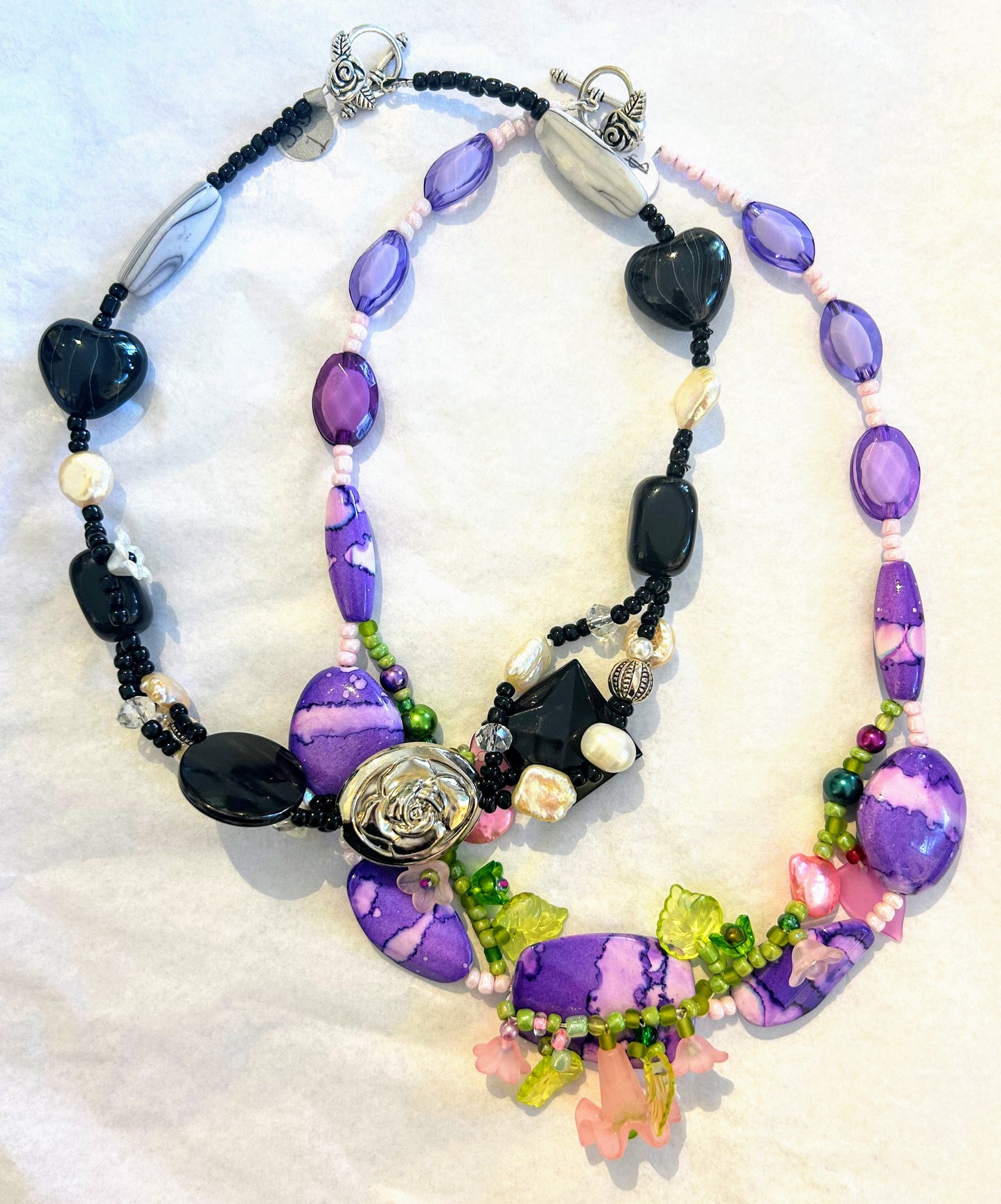 Beaded Double Necklace