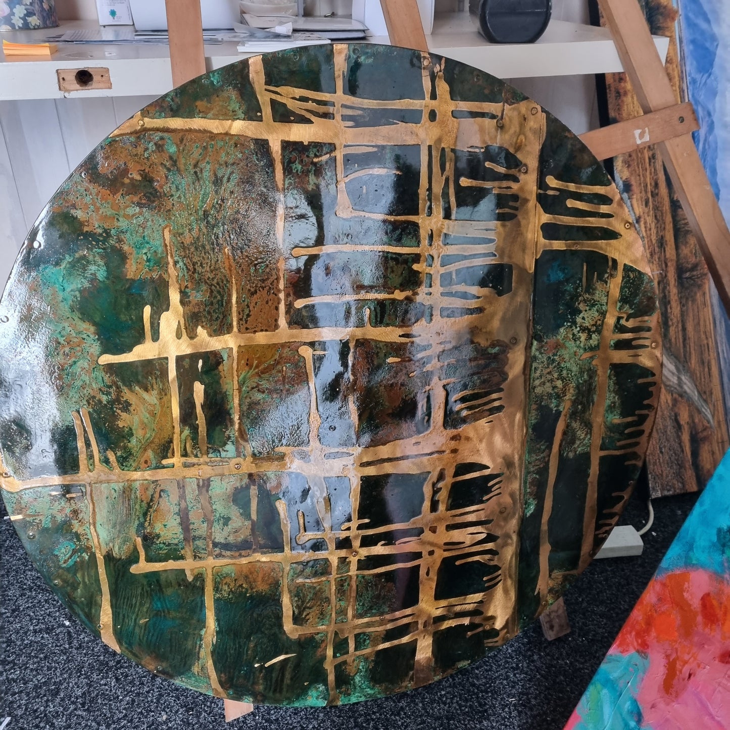 Circle Copper/green