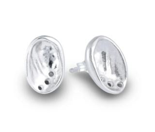 Earrings-Baby Paua-Silver Studs
