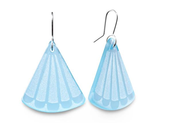 Earrings-Fantail-Lt Blue
