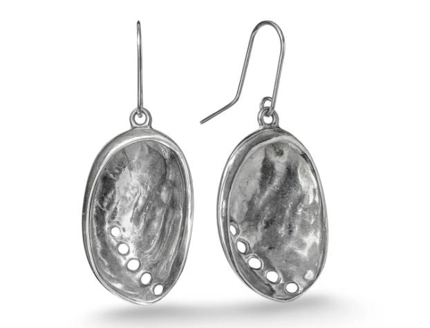 Earrings-Baby Paua-silver-large-2cm