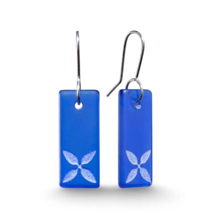 Earrings-TapaDrop-Dk Blue
