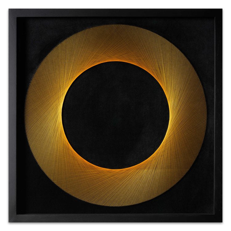 Gold Eclipse String Art
