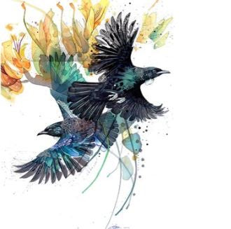Harakeke Tui Bloom