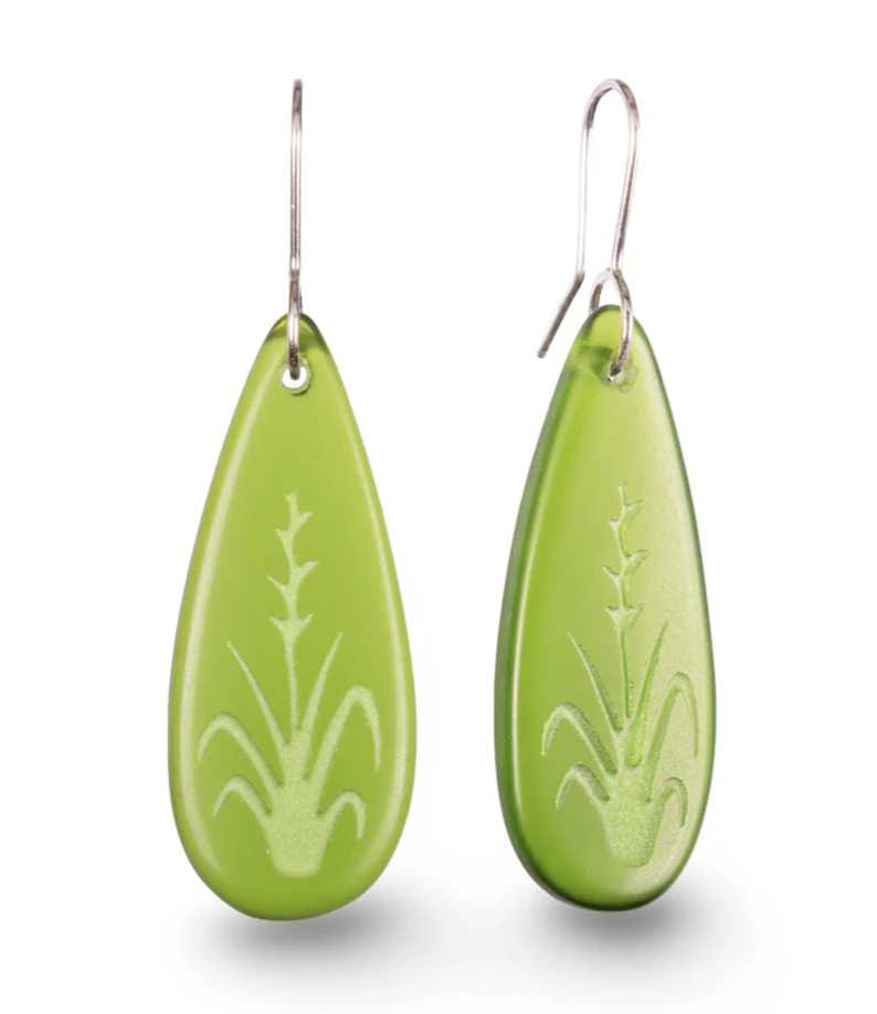 Harakeke Earrings - Green