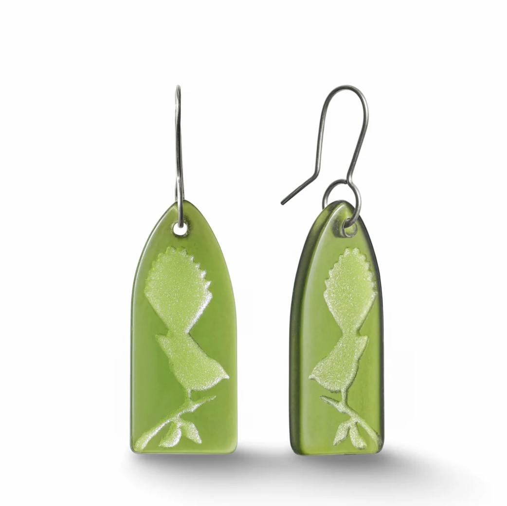 Glass Fantail earrings