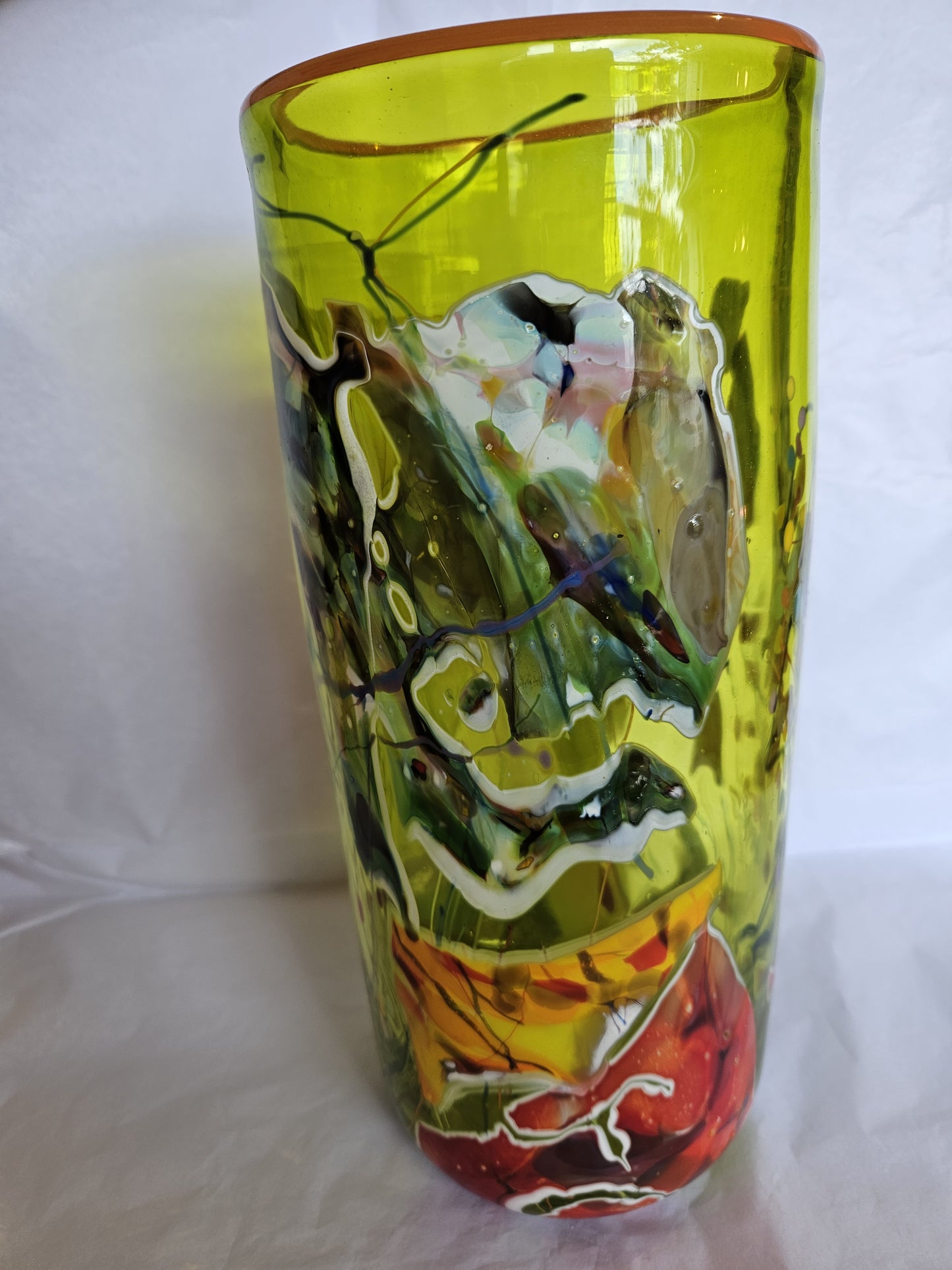 Shard Cylinder - Gold Green