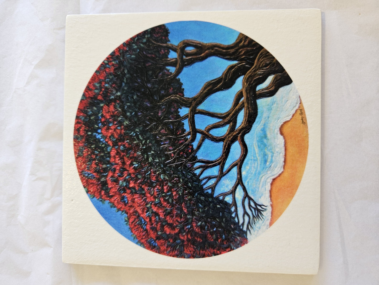 Tile Crimson Shorefire