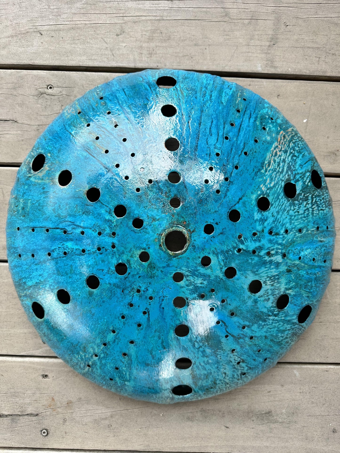 Kina Copper - Blue with Holes