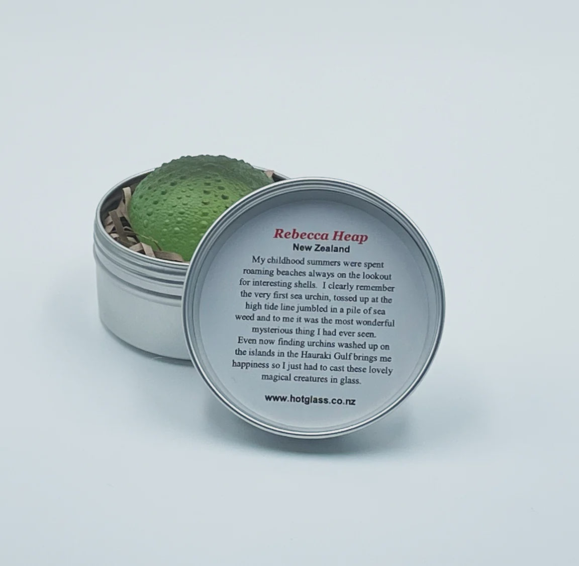 Small Glass Urchin olive