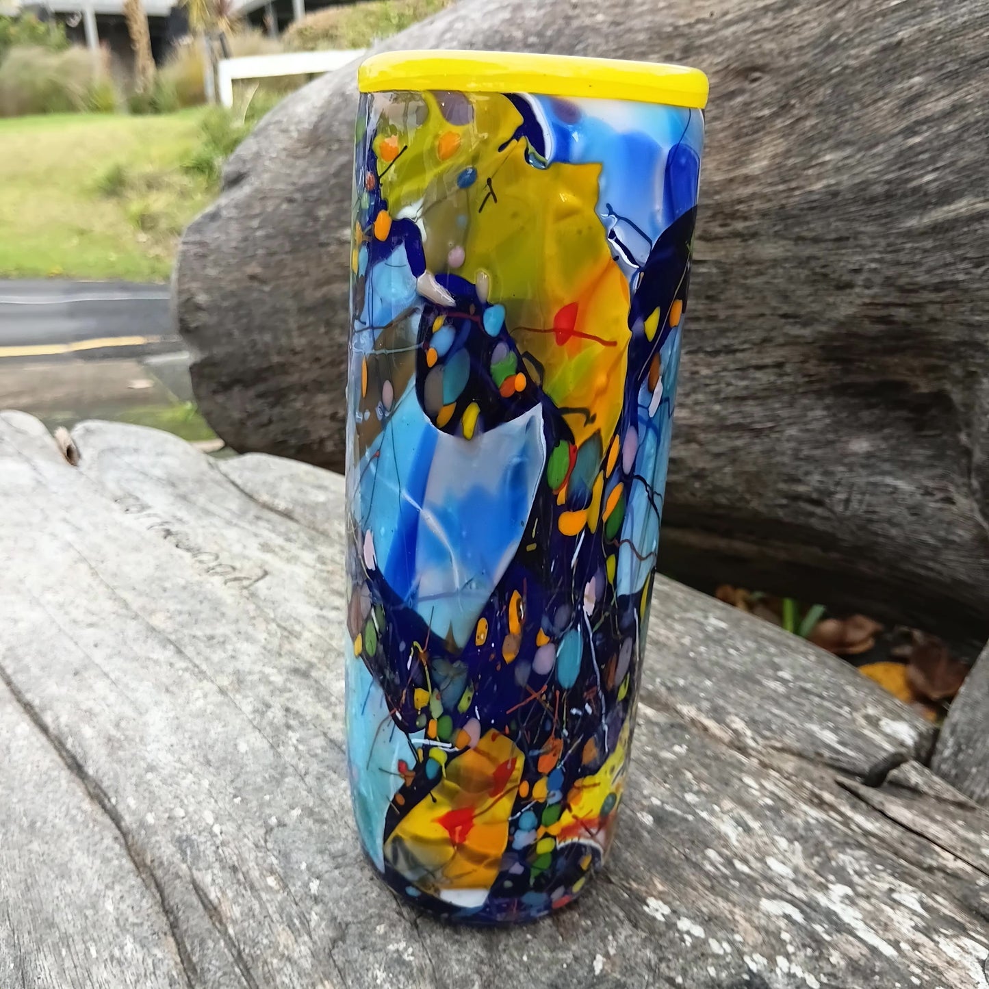 Shard Cylinder Small -Dubkel Blau
