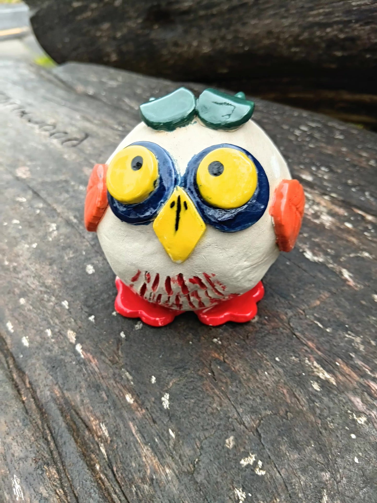 Ceramic Angry Owl