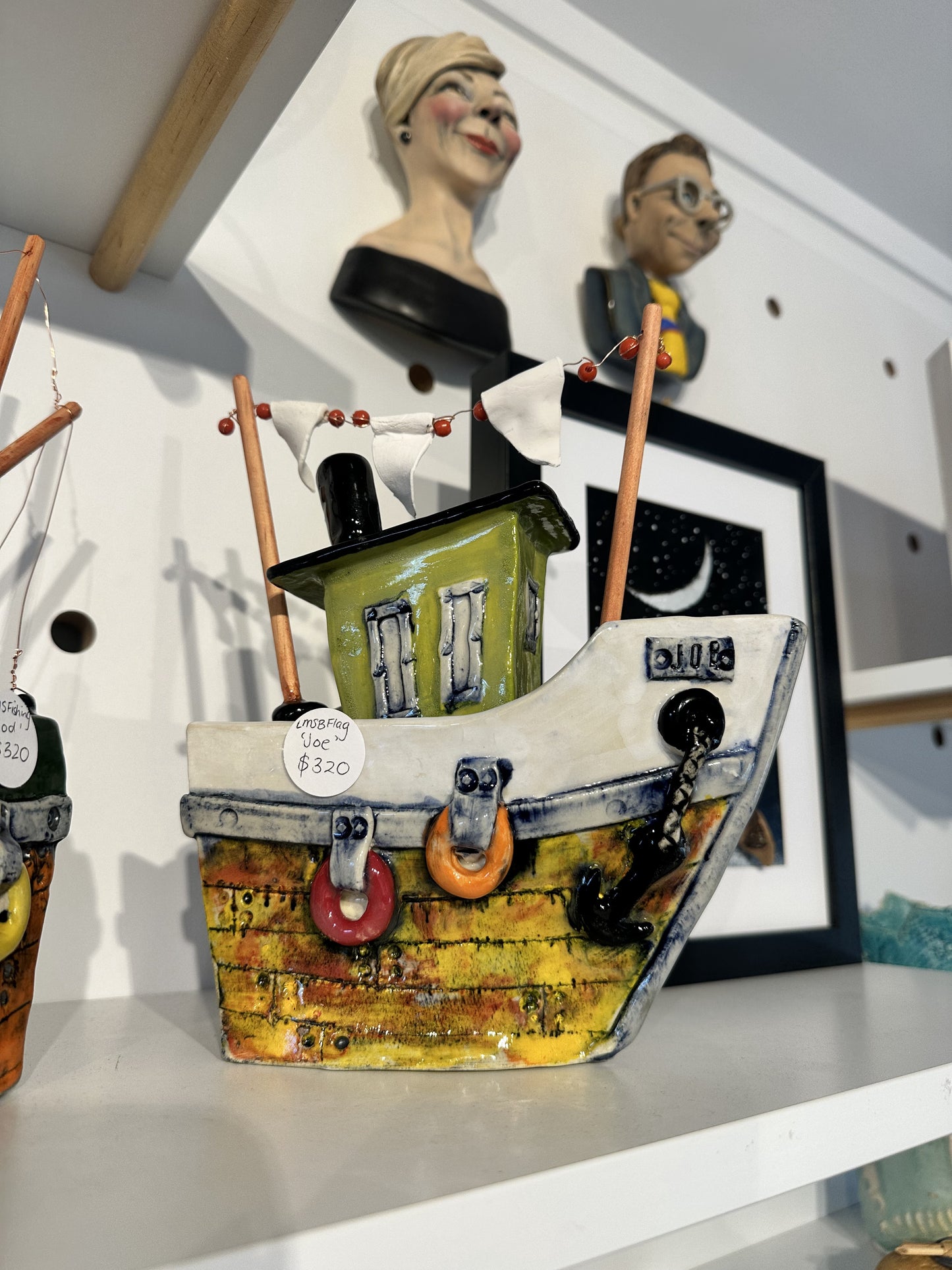 Boats with Flags 'Jack' and 'Joe'