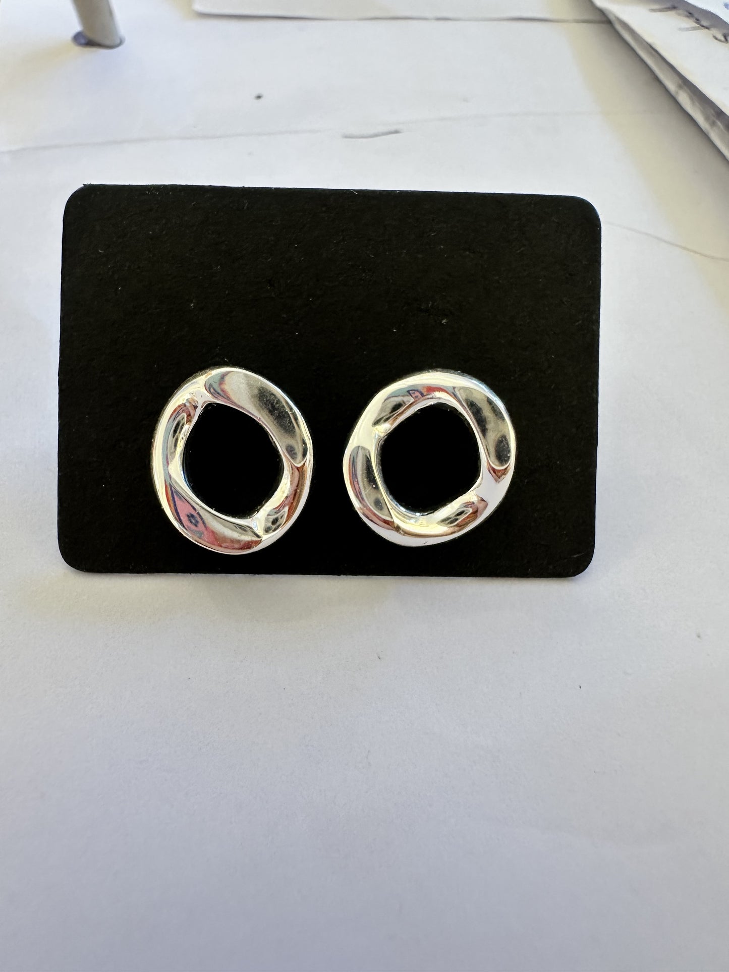 Sterling Silver Circle Studs