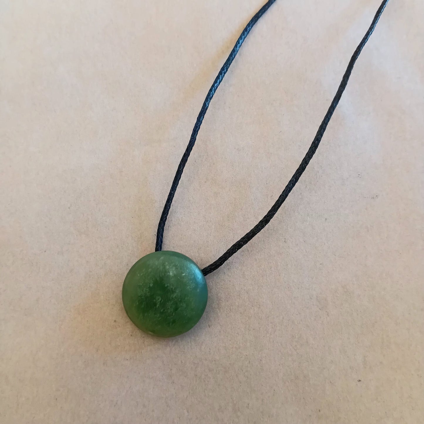 Pounamu Button Disc 15mm