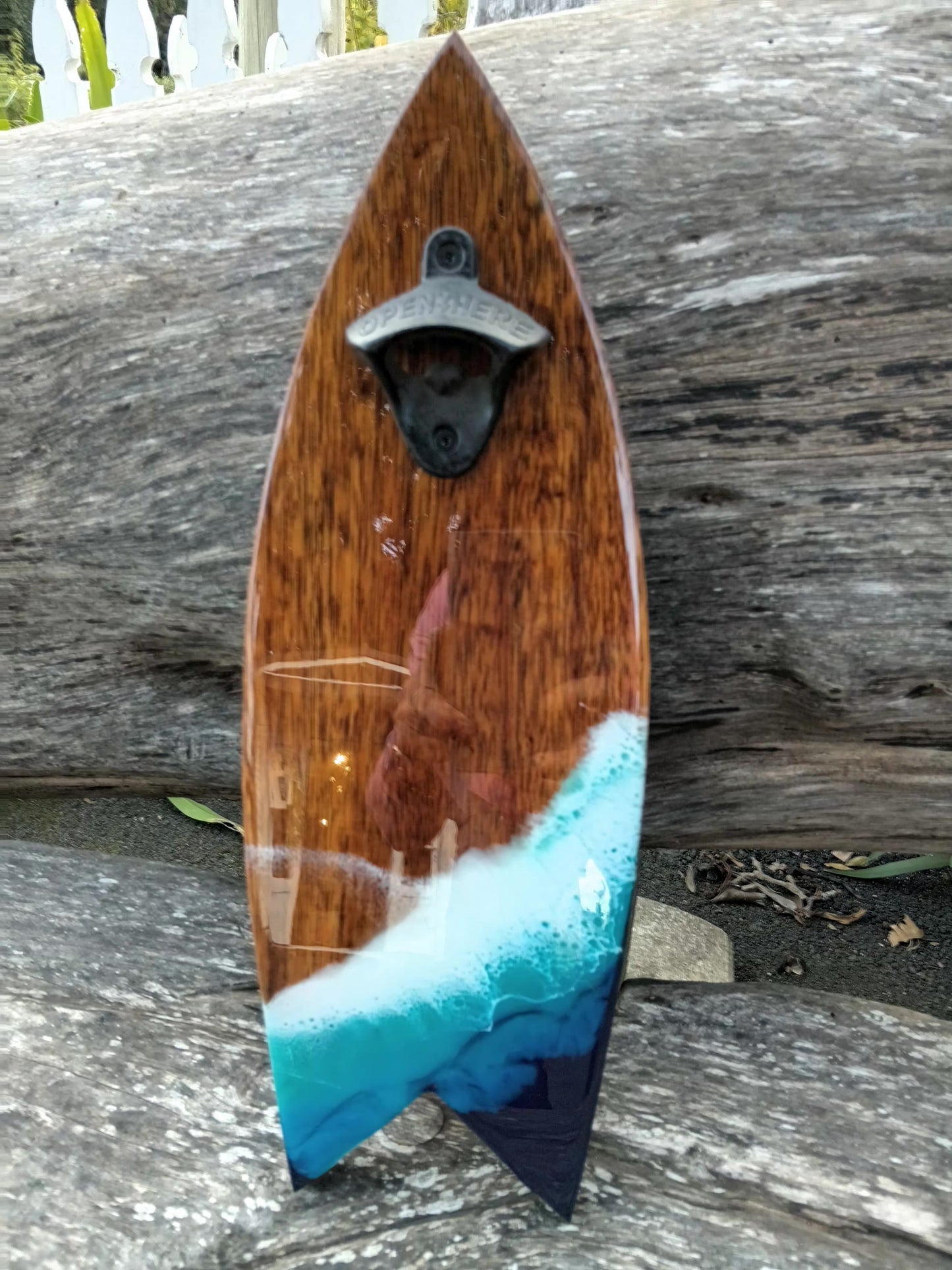 Surf board bottle openers Resin