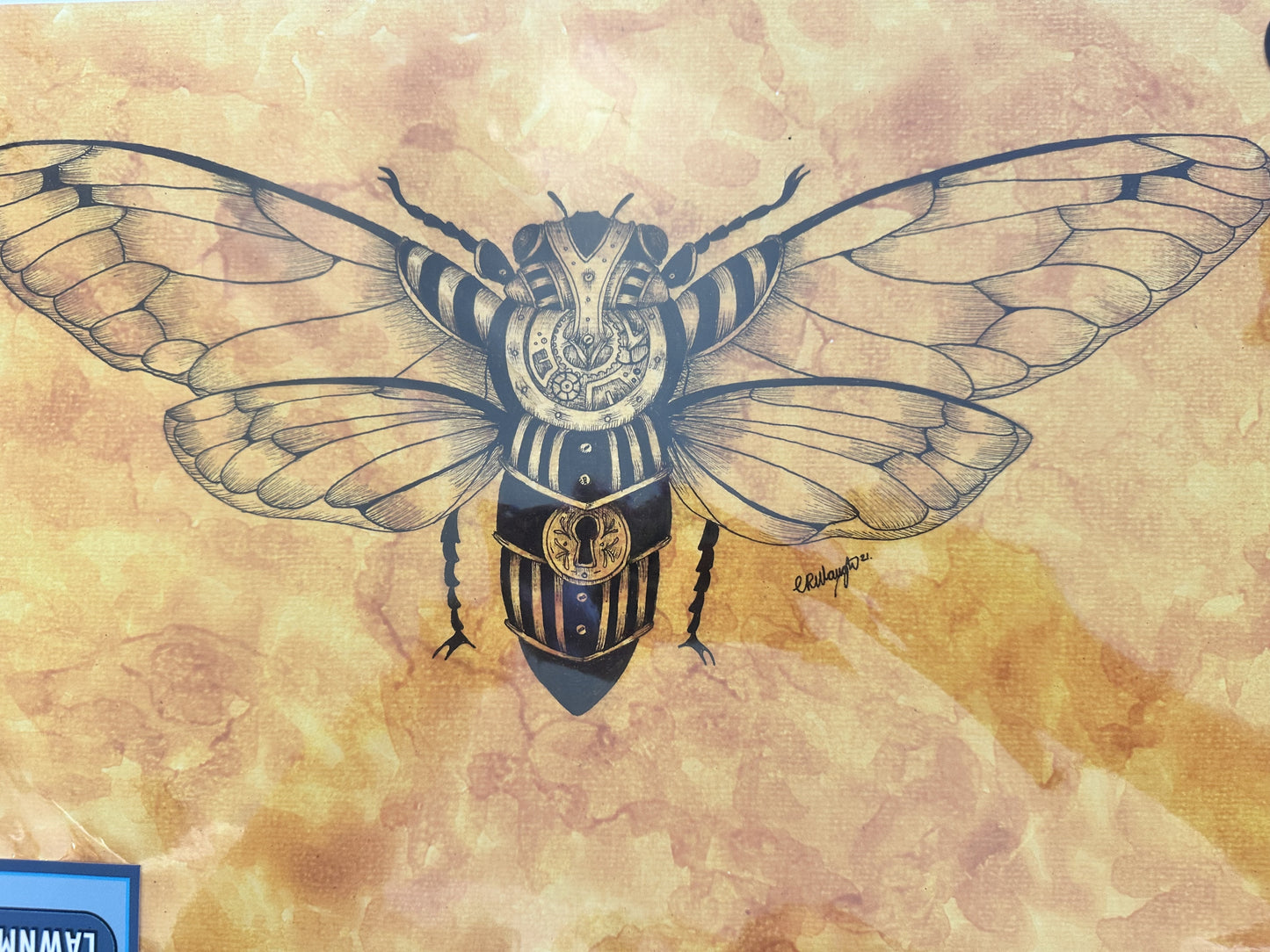 Mr Gats-Bee Framed Print