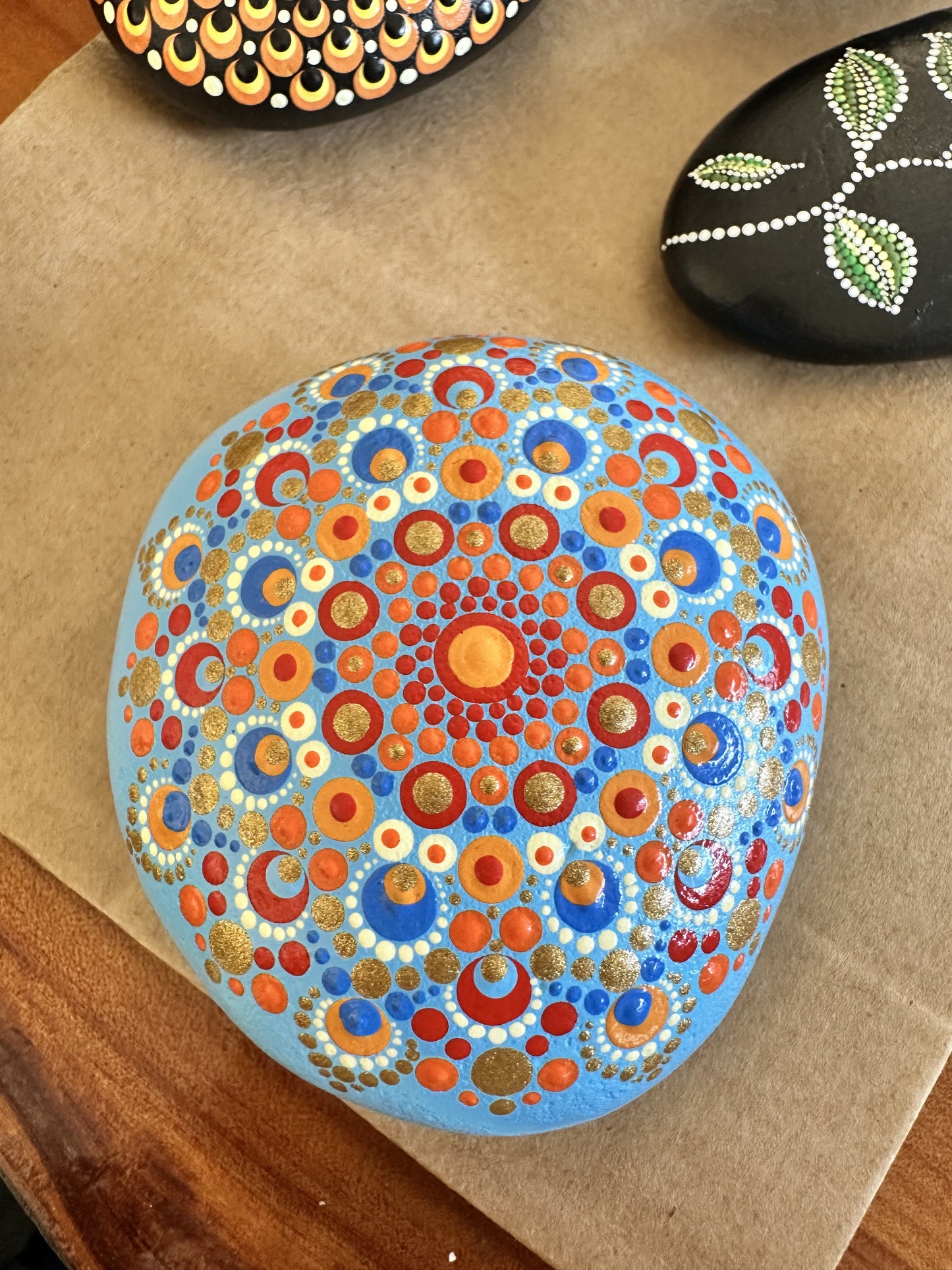 Blue Mandala Stone