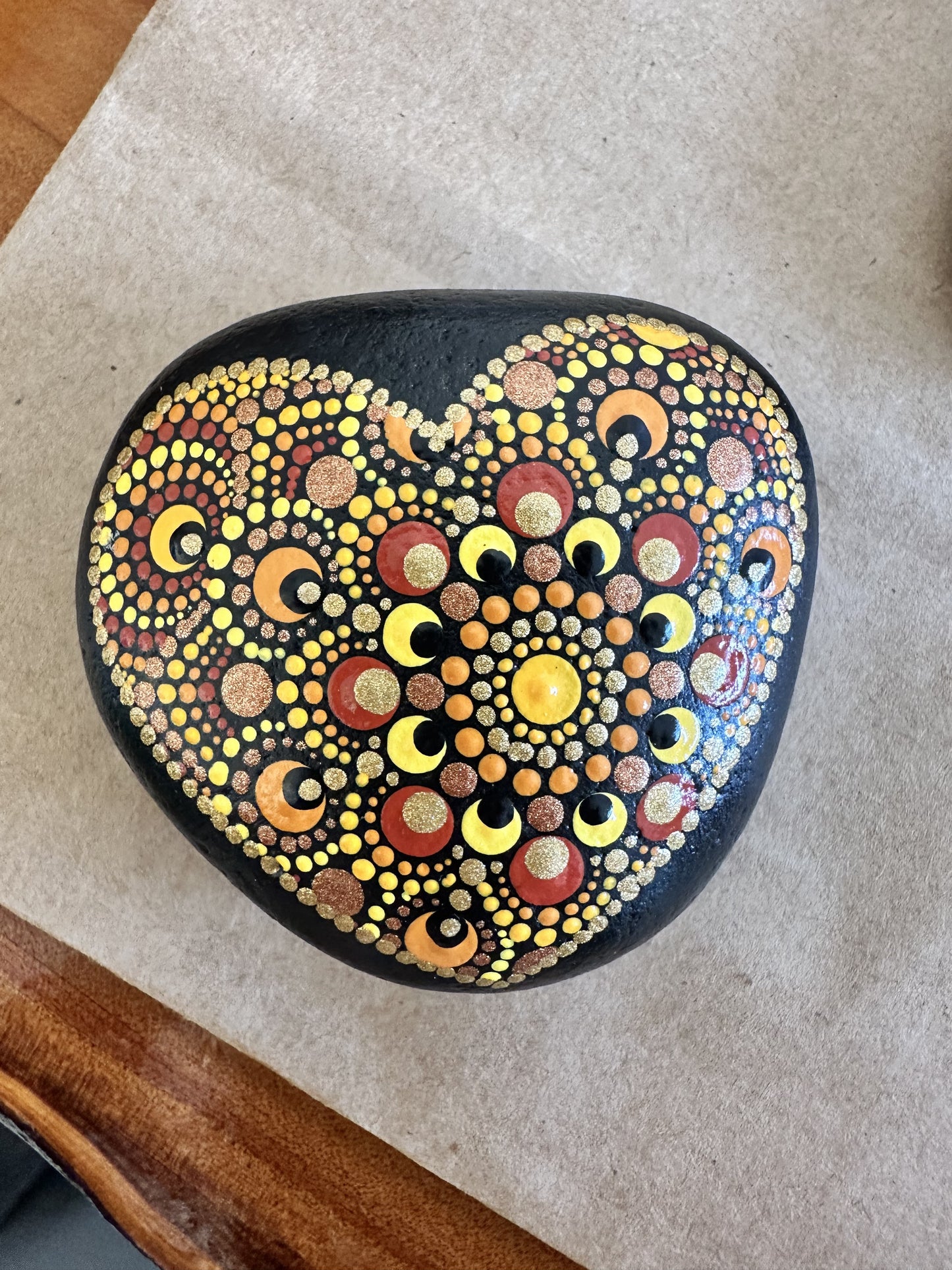 Dotted Heart Stone