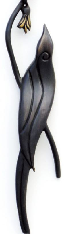 Bronze Tui with Kowhai 330mm