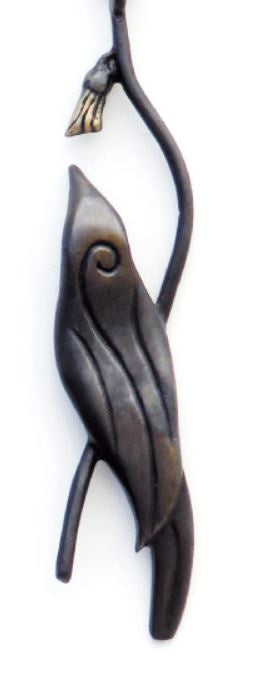 Bronze Tui with Kowhai 230mm