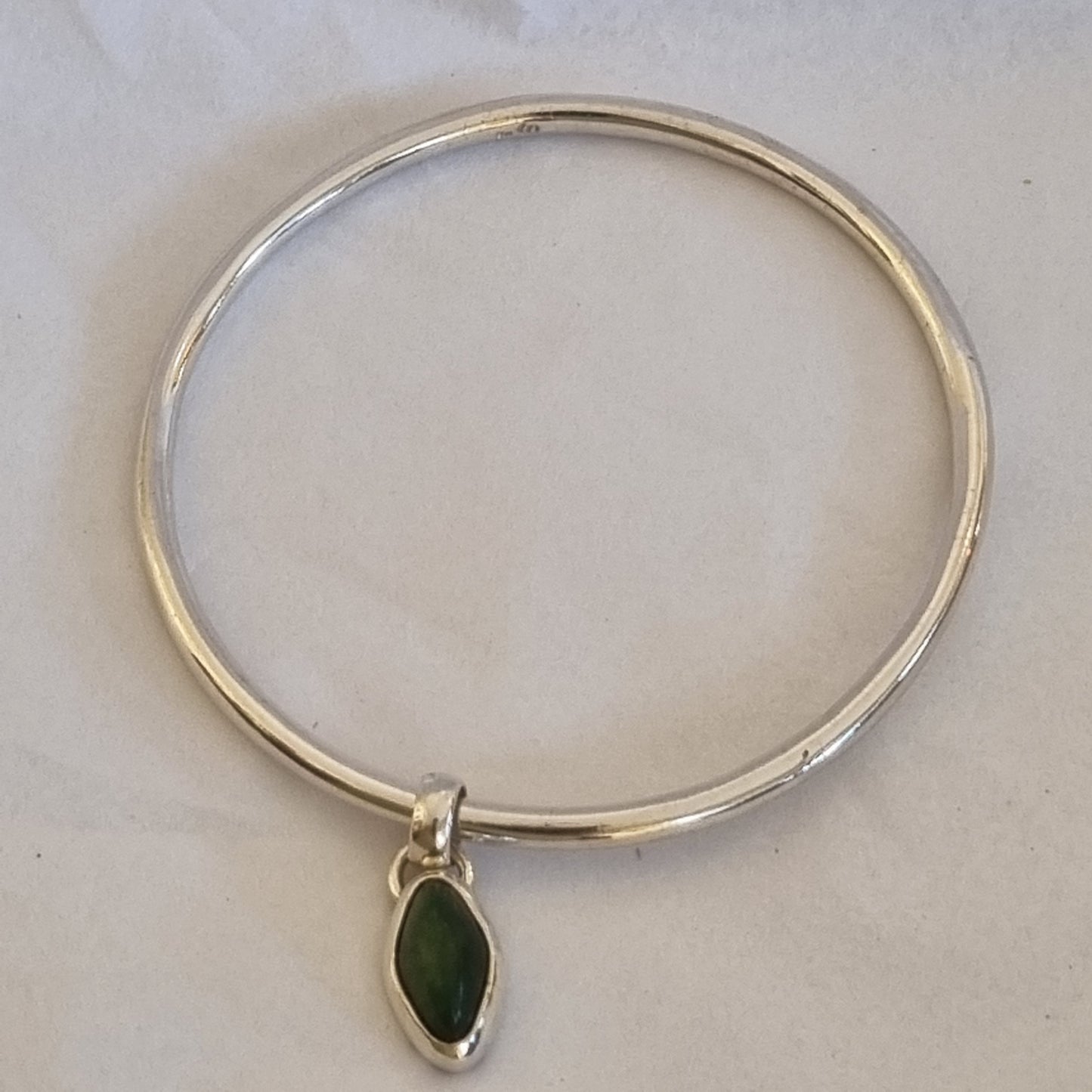 Fern & Pounamu Bangle