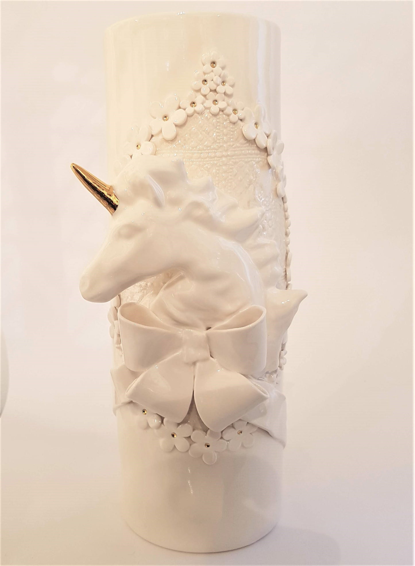 Tall Cat Vase/Unicorn