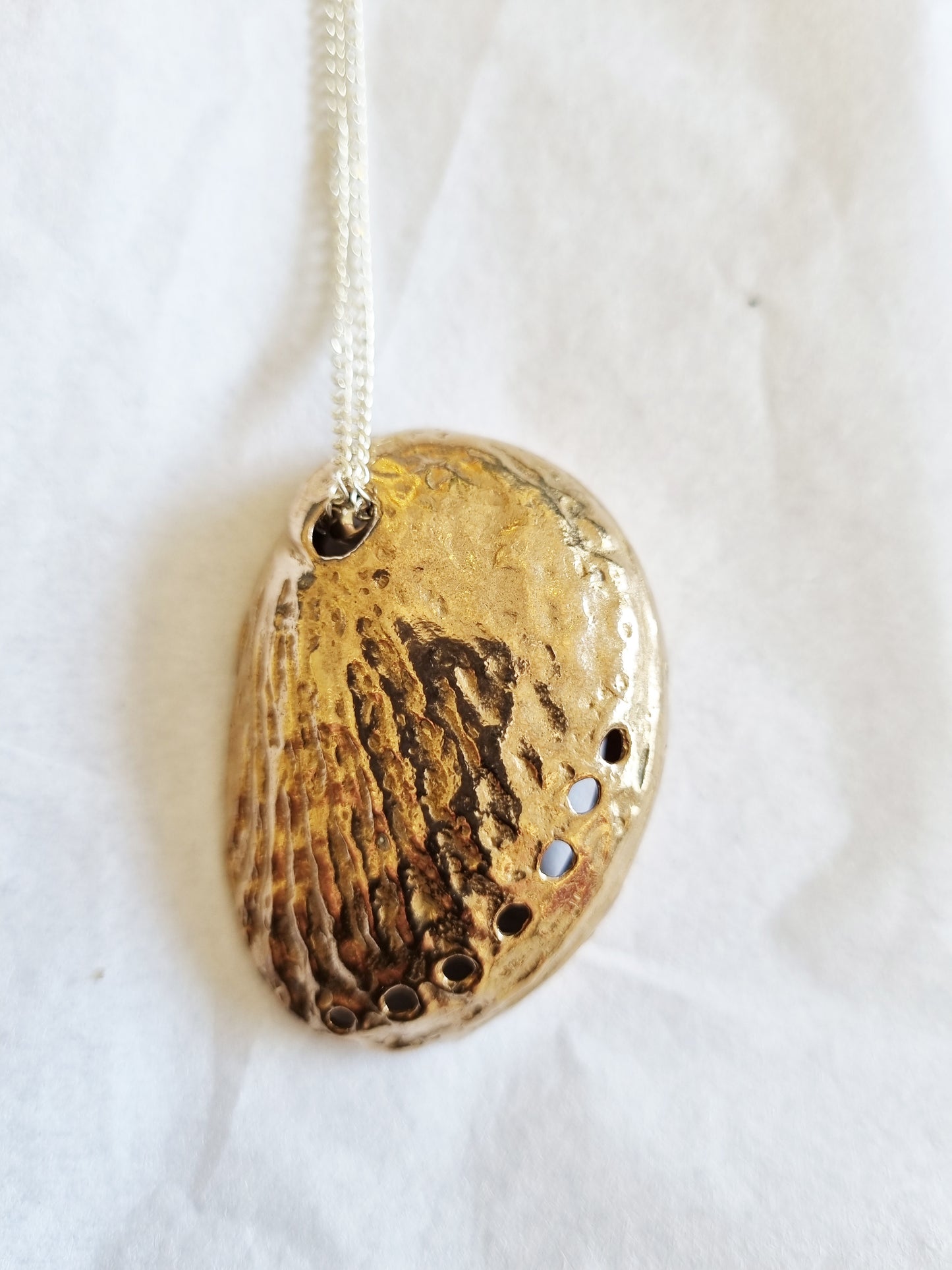 Paua Pendant Large Bronze