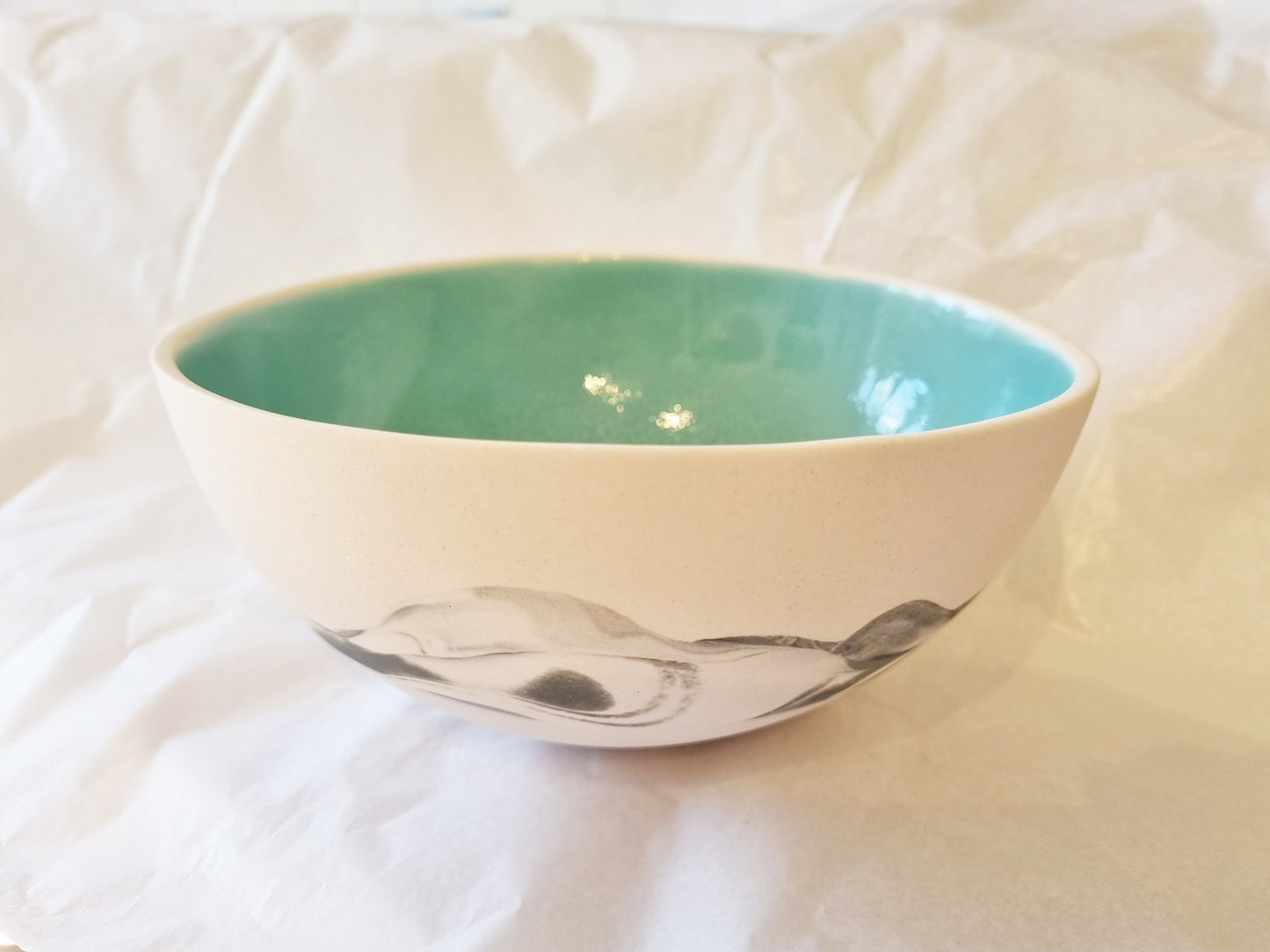 Misty Mountain Bowl Blue Medium