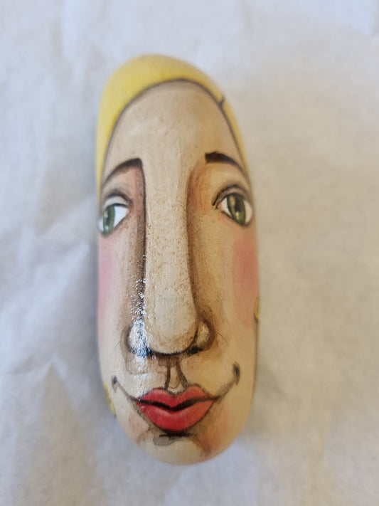 Painted rock face