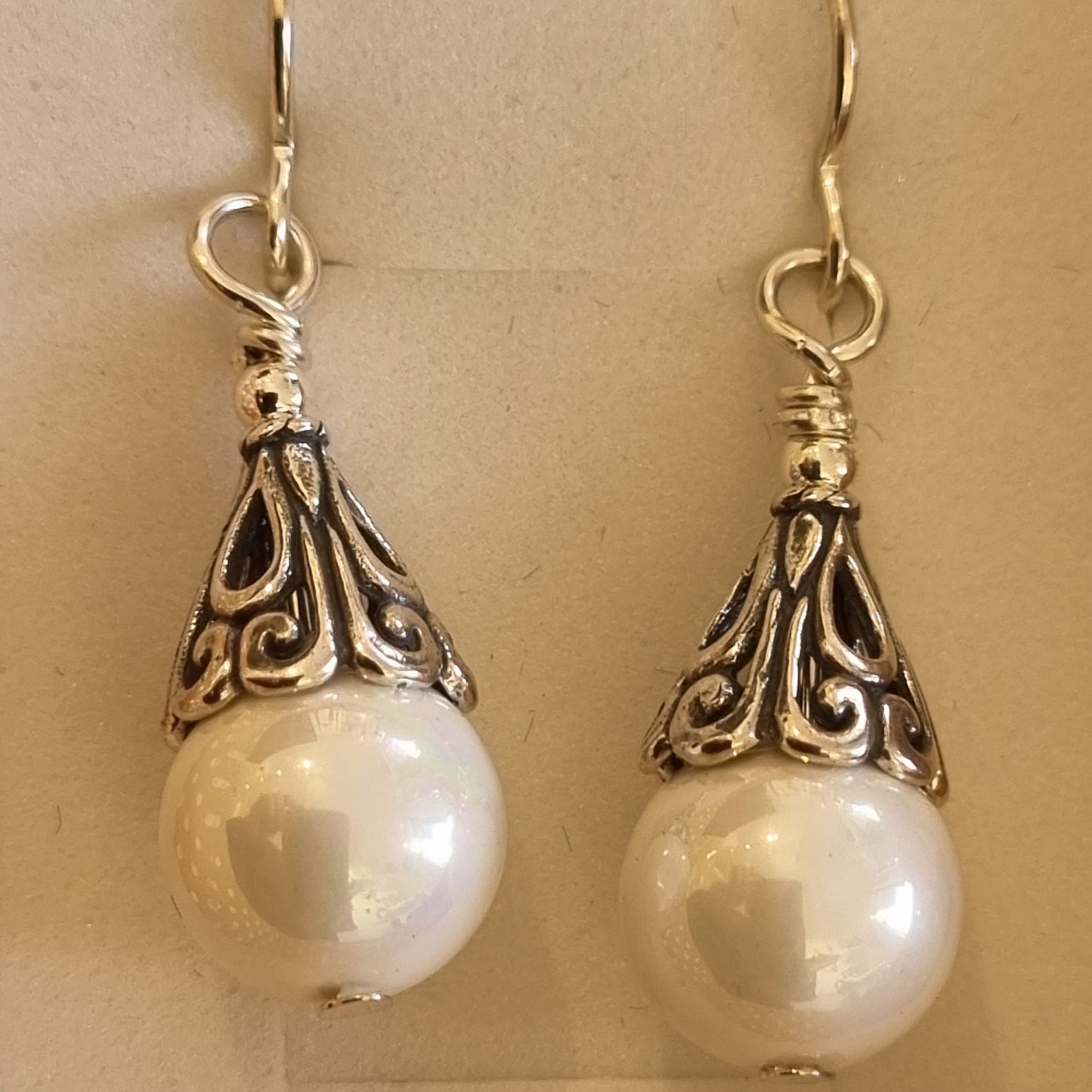 Pearl look Drop Earrings