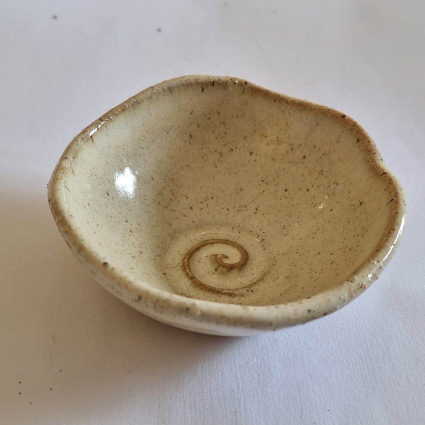 Honey Speckle Koru Ring Dishes
