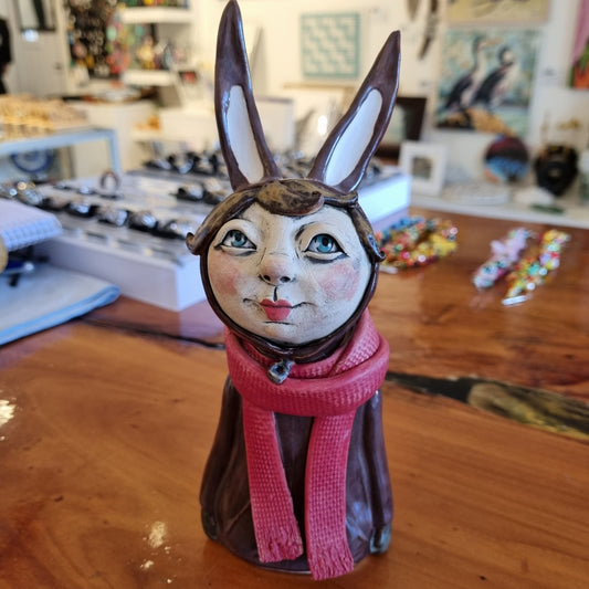 Girl in Bunny Hoodie