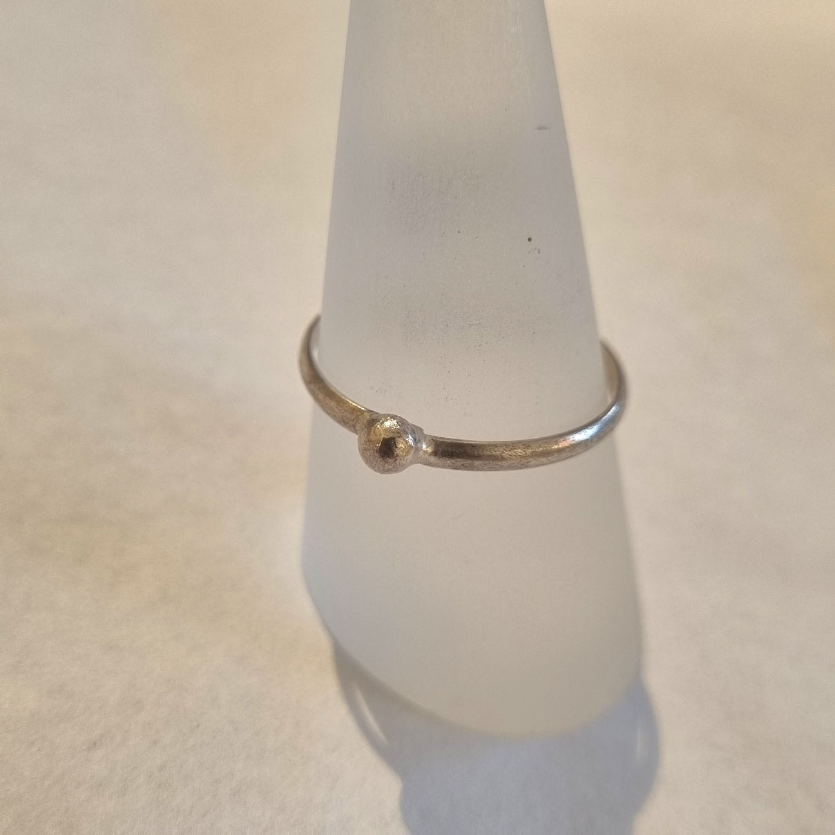 Ring Stacker Silver Ball
