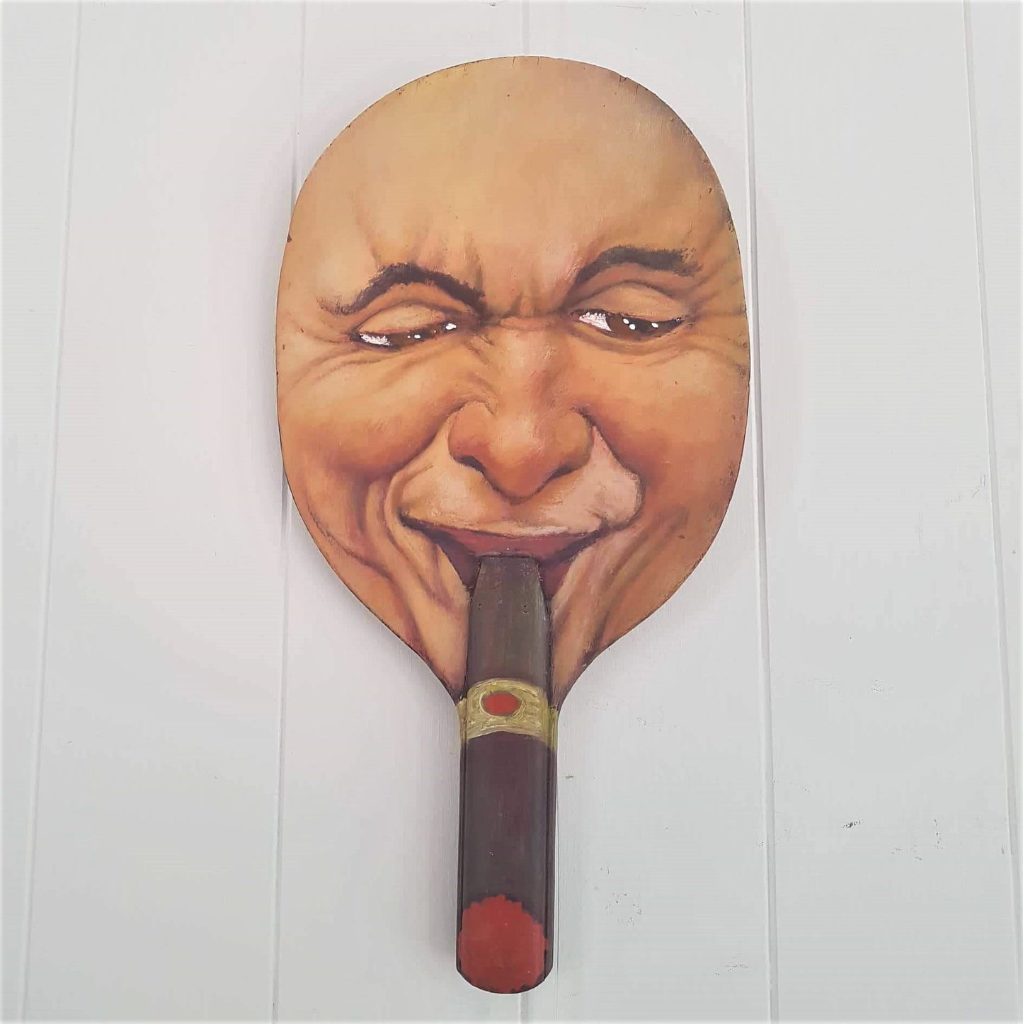 Table Tennis Paddle Portrait - The Gambler