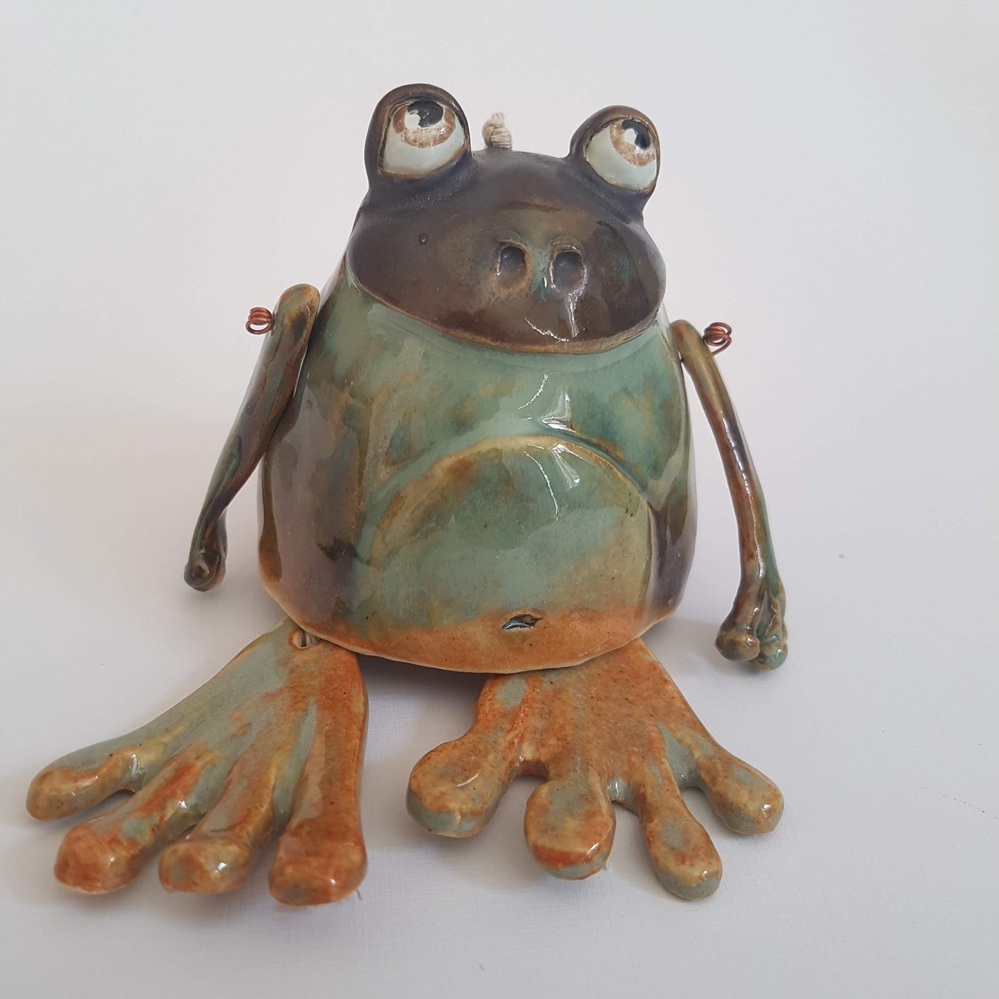 Hanging Ceramic Frog