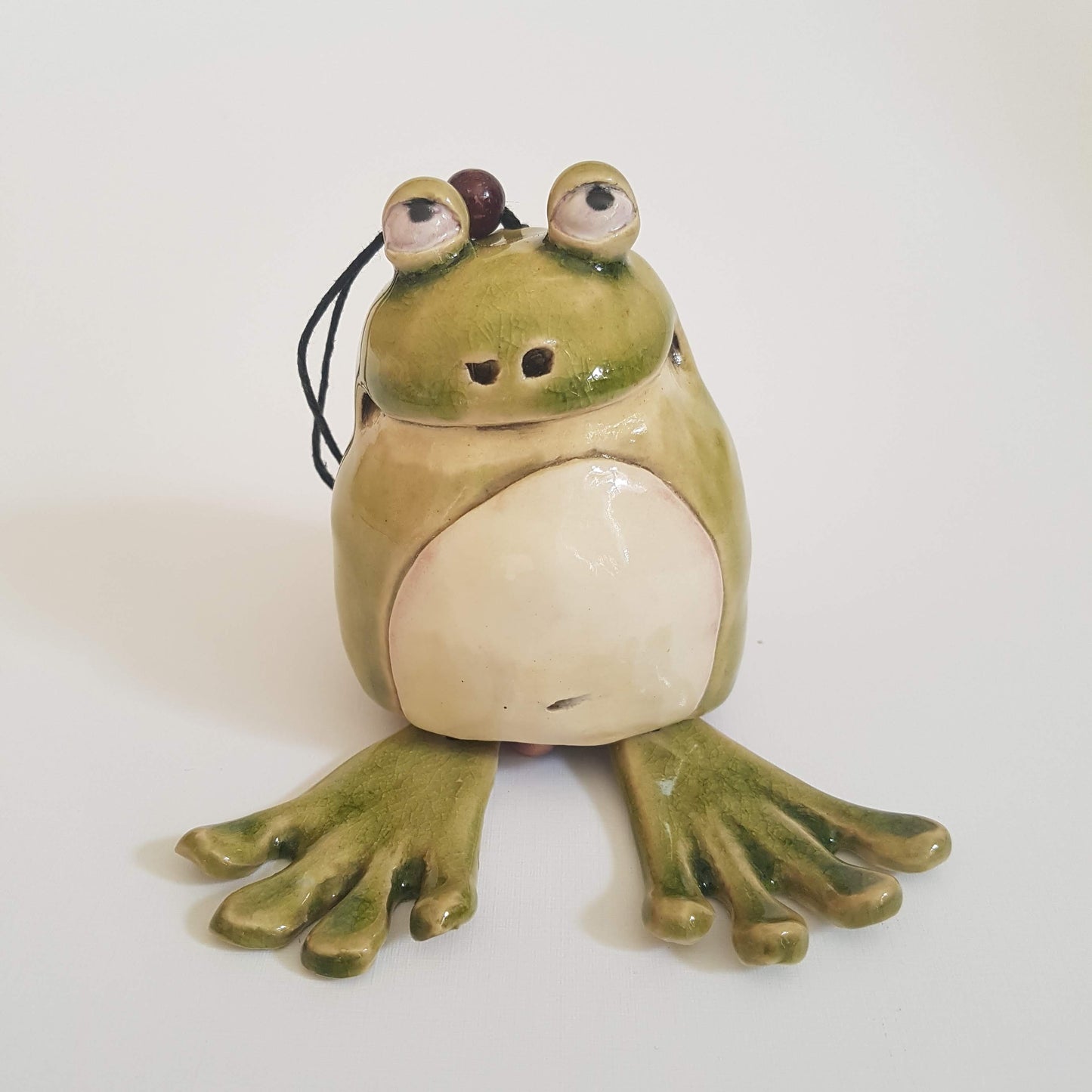 Hanging Ceramic Frog