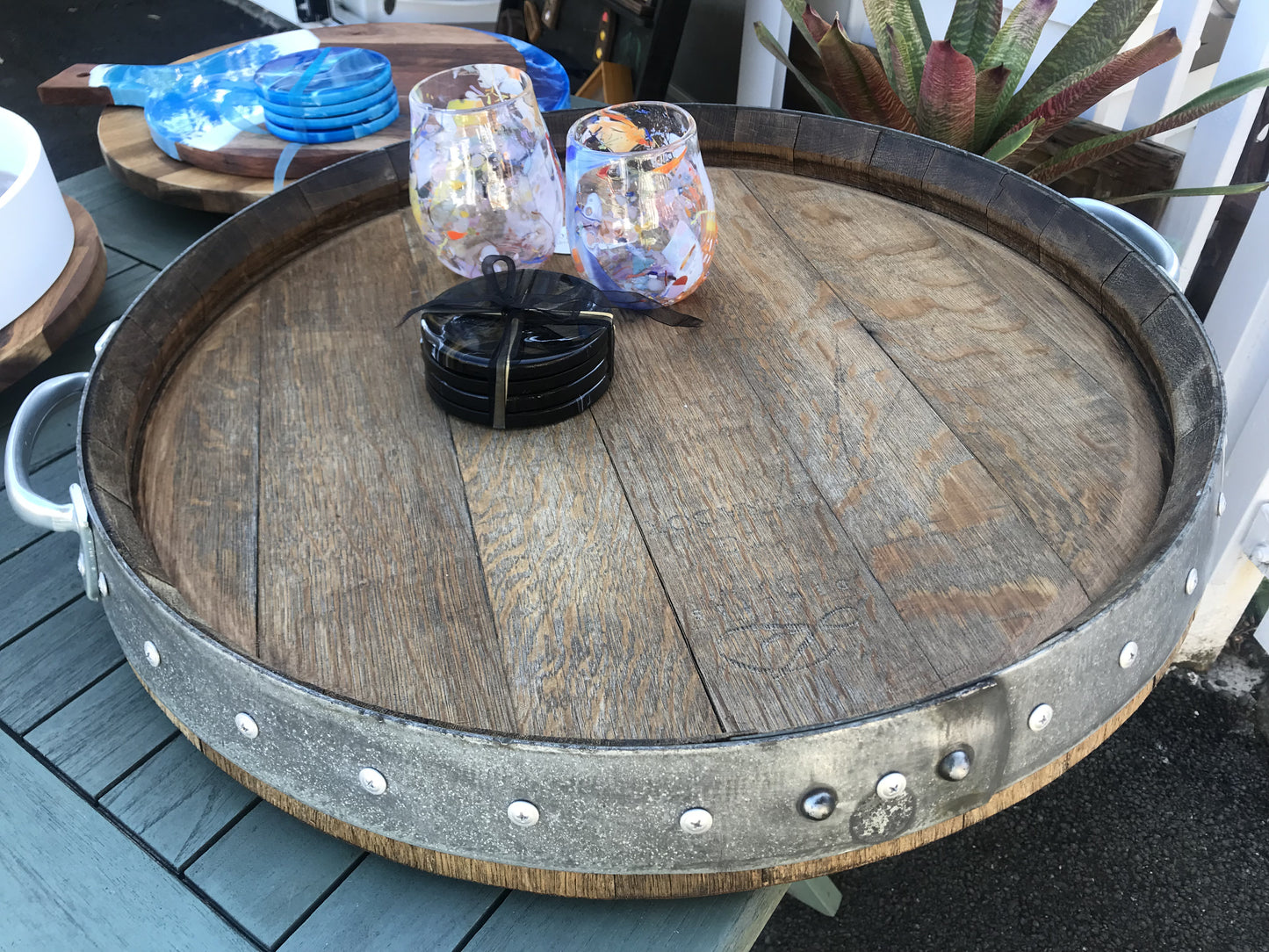 Wine Barrel Lazy Susan