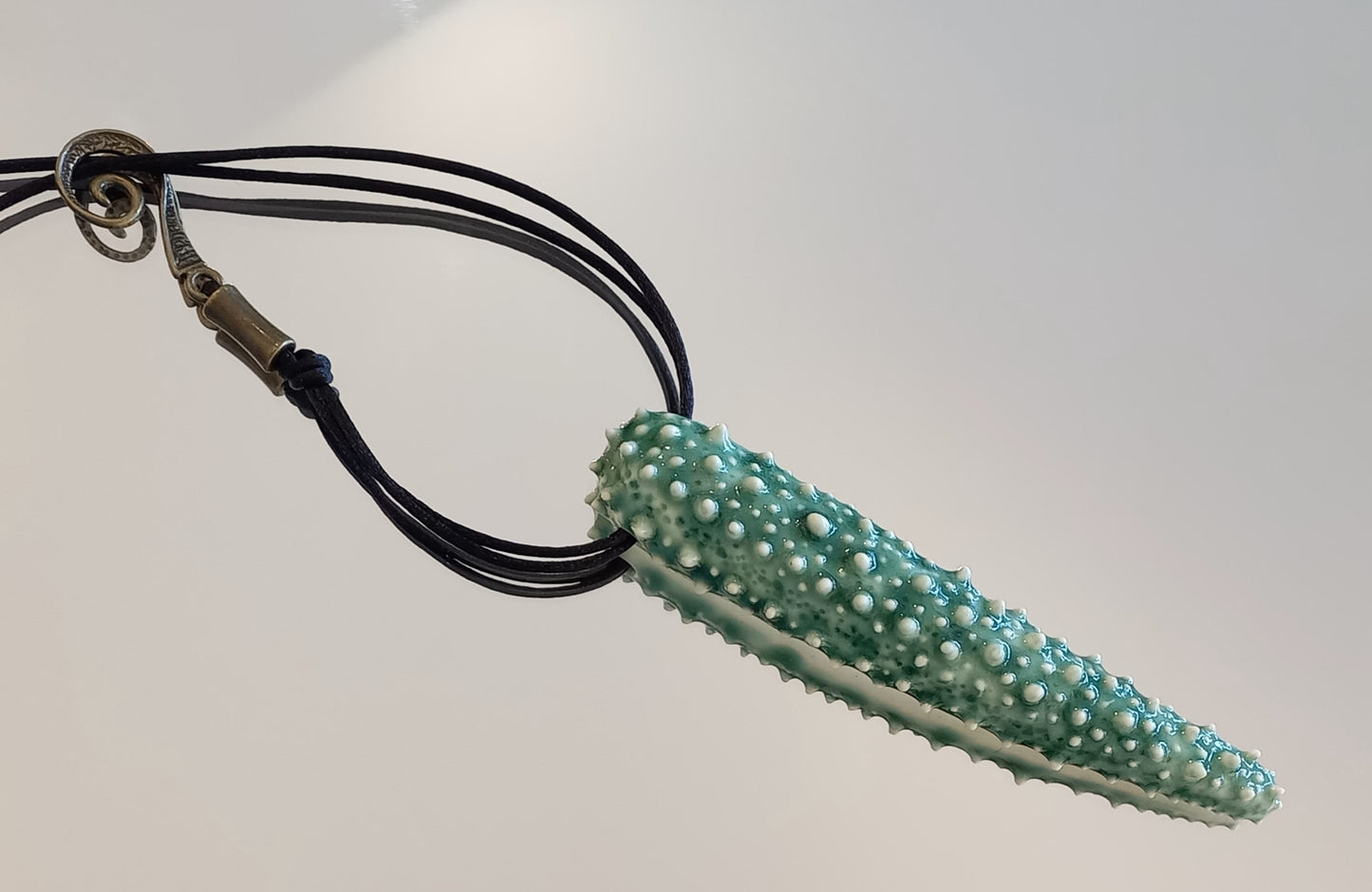 Sea Cucumber Ceramic Pendant