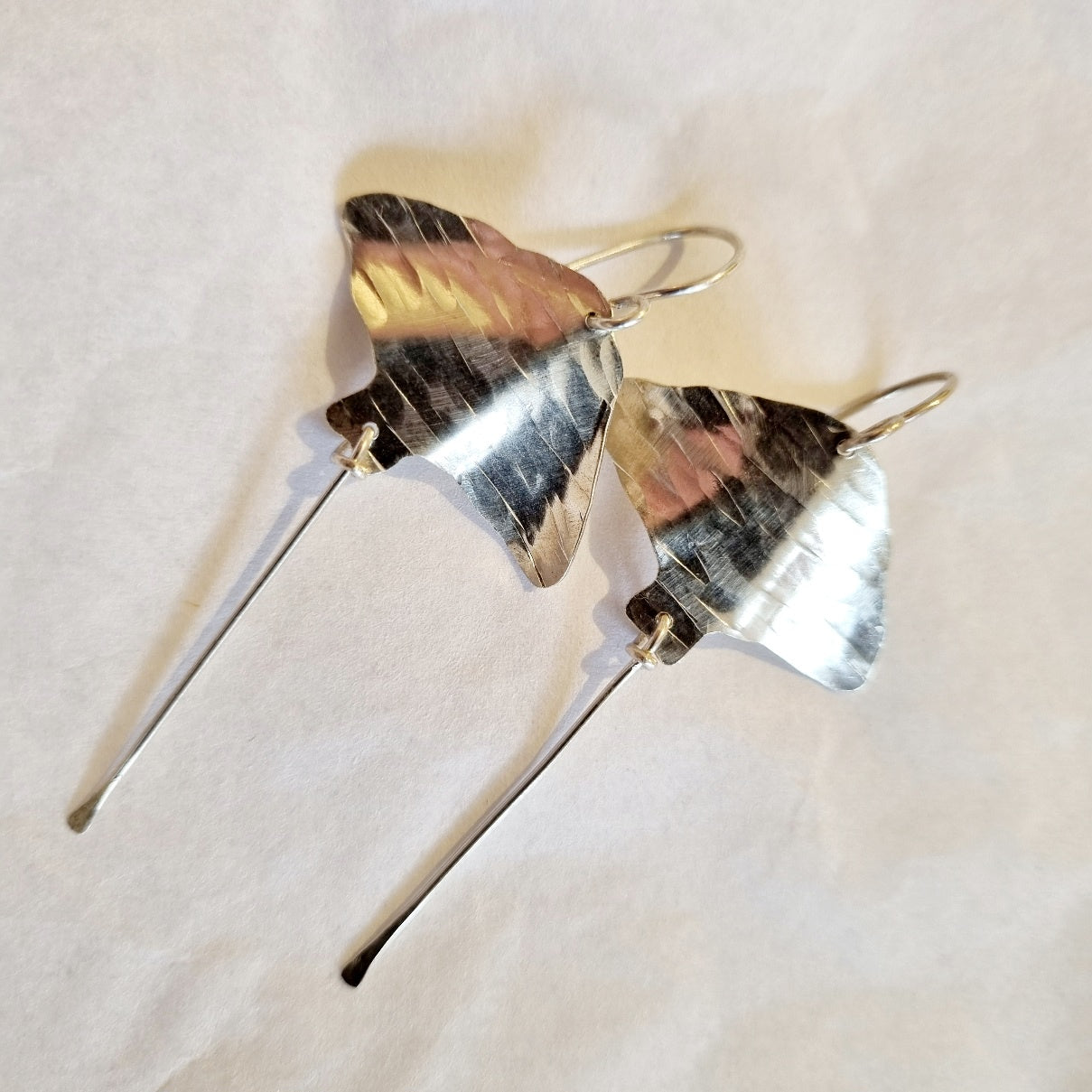 Silver Stingray earrings