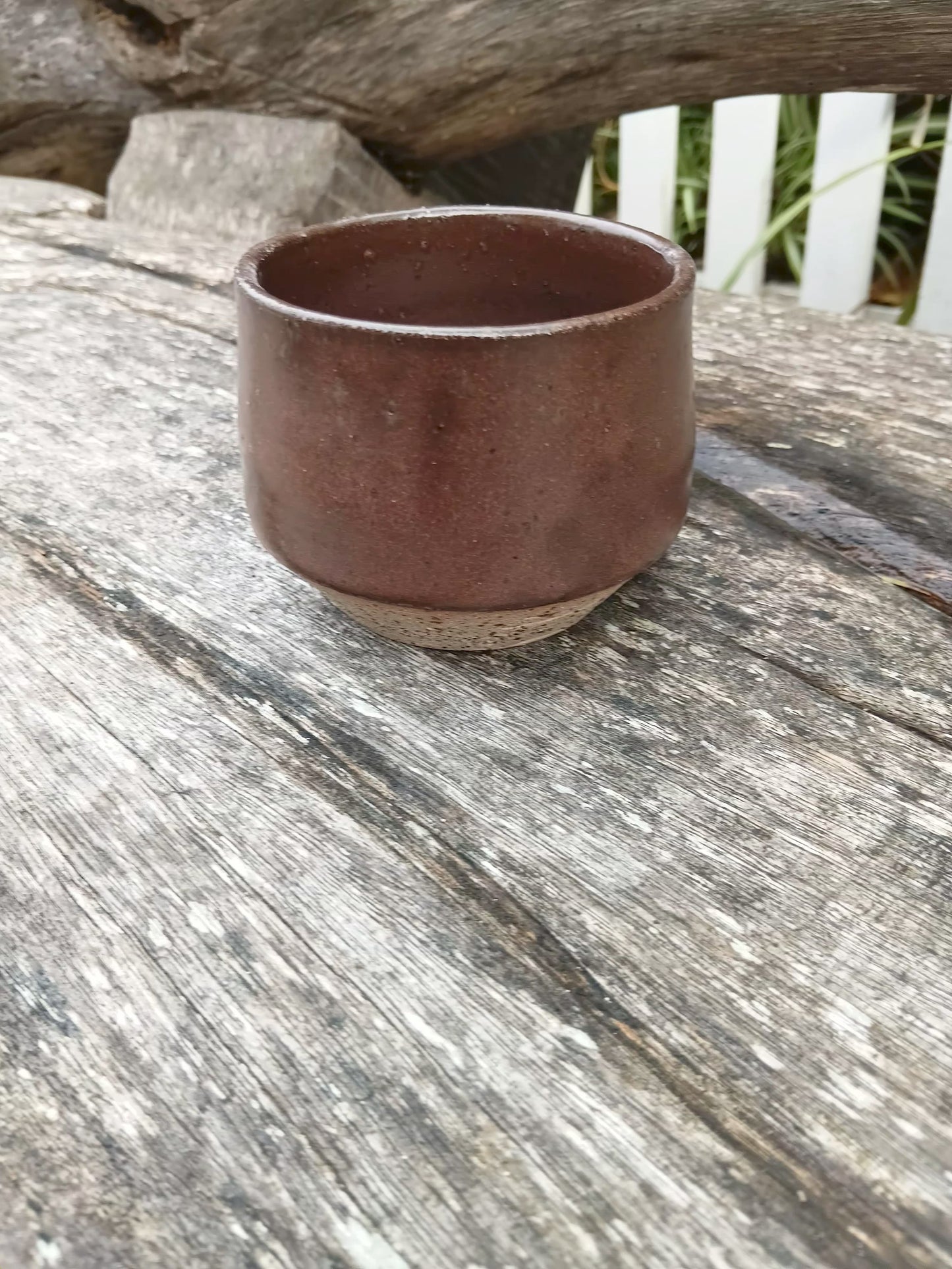 Brown Cup with Foot
